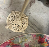 White Metal Vintage Floor Lamp