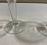 Pair of Open Stemmed Champagne Glasses