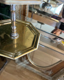 Vintage Brass Two-Tier Caddy