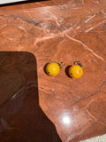 Pair of Yellow 80's Earrings