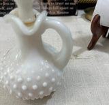 Milk Glass Decanter Style Avon Bottle