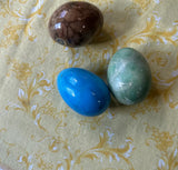 Italian Collection of Alabaster Eggs - Set of 3