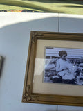 Pair of Vintage Family Prints in Gold Frames