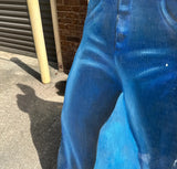 Oversized Wooden Painted Cutout of James Dean