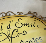 Yellow Paris, France Decorative Sign