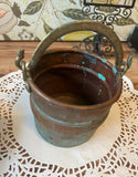 Small Vintage Metal Planter Style Bucket