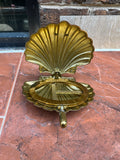 Brass Seashell Compact With Latch