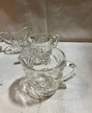 Collection of Glass Bowls and Creamer Cups- Set of 5