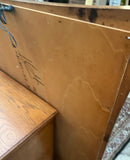 Large Mid-Century Modern Thomasville Tamerlane Wooden Wall Mirror