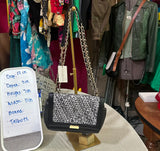 90's Talbot Black and Gray Crossbody Bag