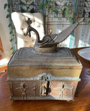 Antique Box With Bird Details