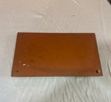 Mirrored Glass Decorative Tray With Lucite Handles and Brass Accents