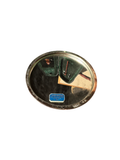 Small Silver Detailed Pocket Mirror