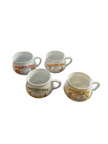 Collection of Ceramic Soup Bowl Recipe Bowls