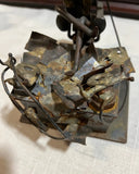 Joesph Romano "The Attorney" Copper and Brass Sculpture, Signed by Artist