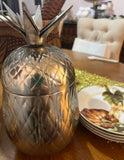 1970s Silver Etched Pineapple Box