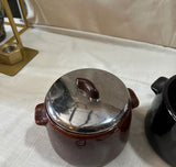 Pair of West Bend Bean Warmer With Hot Plate and Lid Included- Set of 4