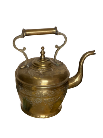 19th century brass Moroccan teapot