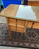 Glass Top Wooden Thomasville Tamerlane Desk