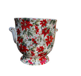 Small Ceramic Floral Indoor Planter