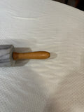 Vintage Marble Rolling Pin With Wooden Handles