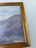 Vintage Landscape Painting in Gold Frame
