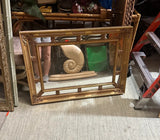 Vintage Gold Detailed Rectangular Wall Mirror