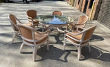 1970s Vintage Reed Dining Set - Set of 7