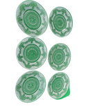 Collection of Duncan and Miller Detailed Crystal Plates- Set of 6