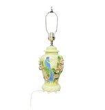 1970s Ceramic Detailed Table Lamp With Bird Accents- Condition Issues