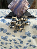 Purple Beaded Stone Necklace