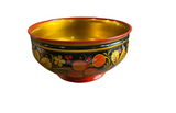 Wooden Gold and Red Turkish Style Decorative Bowl