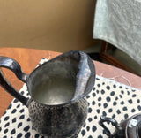 Vintage Patina Silver Tea Set- 9 Pieces Total