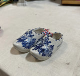 Pair of Blue and White Ceramic Delft Holland Clogs