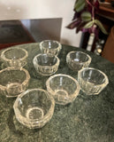 Collection of Small Glasses Salt Cellars- Set of 8