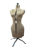 Metal and Burlap Dress Form