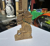 Wooden Detailed Aztec Vintage Sculpture
