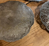 Instant Collection of Silver Lace Round Trivets- Set of 3