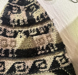 Vintage Handmade Winter Hat With Animal Details