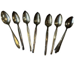 Collection of Silver Rough Edged Spoons- Set of 7