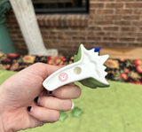 Ceramic Leaf Napkin Rings- Set of 8