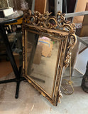 Vintage Mid Century Gold Wall Mirror