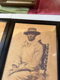 Group of Four Frames With Vintage Prints of African American Man