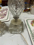 Pair of Vintage Detailed Glass Table Lamps