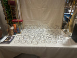Large Dorothy Draper Silver Rimmed Glassware Set- Collection of 44