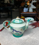 Vintage Asian Style Ceramic Teapot