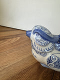 Asian Blue and White Ceramic Bird Creamer Cup/Teapot