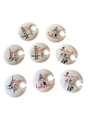 Collection of City Ceramic Plates- Set of 8