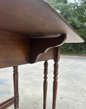 Pair of Wooden Carved Nesting Game Tables With Flip-Up Sides