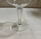 Pair of Open Stemmed Champagne Glasses